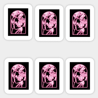 Alphonse Mucha Neon pack (2) Sticker